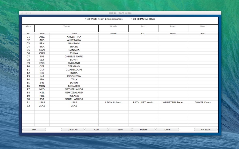 Bridge Team Score - 13.0 - (macOS)