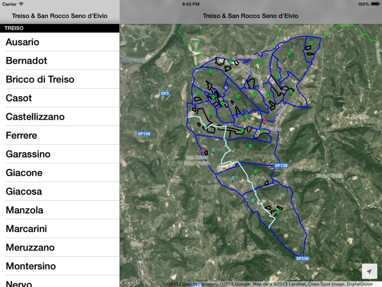 Treiso Wine Map