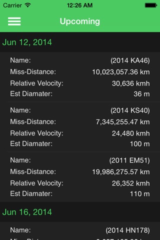 Asteroid Tracker screenshot 2