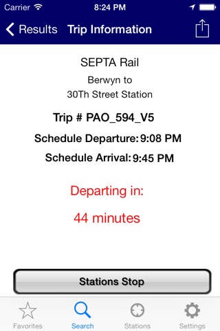 iTransitBuddy - SEPTA Rail screenshot 3