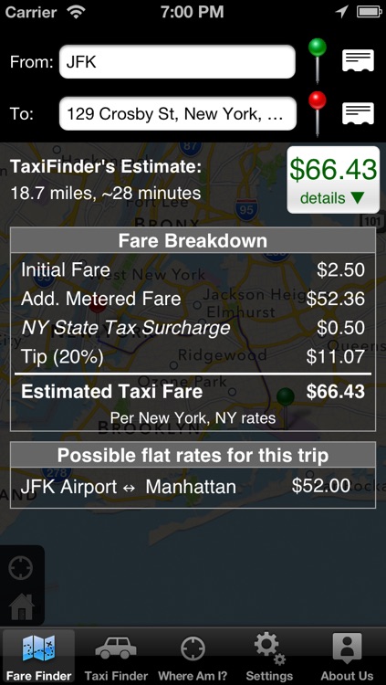 Taxi Finder by TaxiFareFinder.com