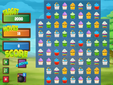 A Cupcake Smash - Match 3 Cupcakes Puzzle Game Gemsのおすすめ画像1