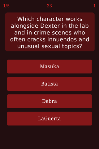 Trivia for Dexter - Quiz Questions from Crime Drama TV Show Movie screenshot 2