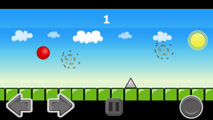 A Red Ball Bullet Escape - Avoid Bouncing Spikes