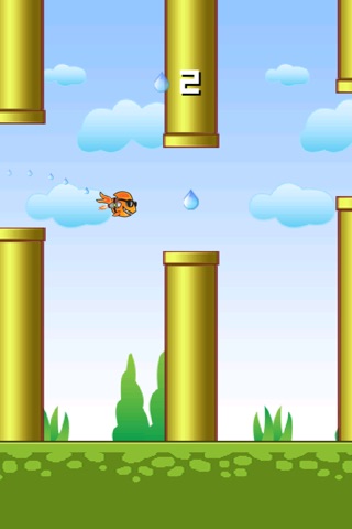 Flappy Turbo Fish - The Adventure of A Super Flying Fish screenshot 2