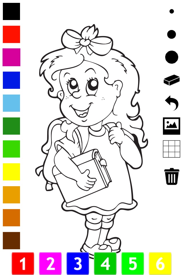 A Coloring Book for School Children: Learn to Color screenshot 3