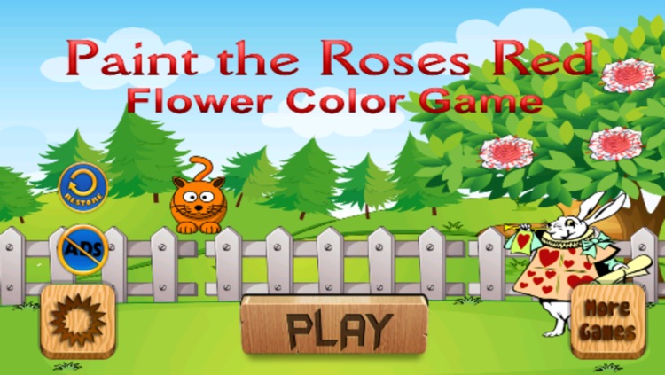 Paint the Roses Red Flower Color Game by Mountain Woods Media, LLC