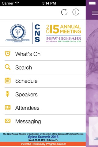 CNS 2015 Annual Meeting Guide screenshot 2