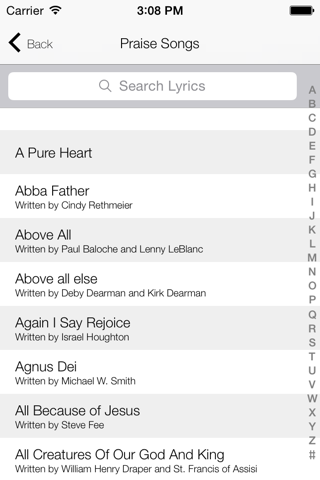 Christian Praise Songbook and Hymnal screenshot 3