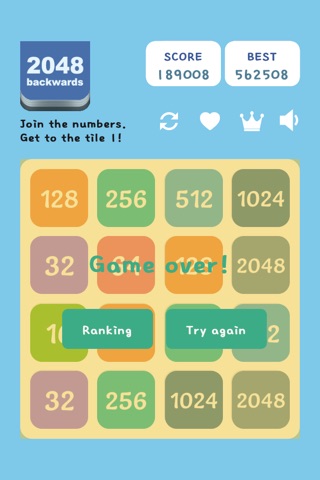 Back2048 screenshot 2