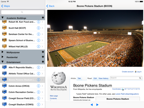 Screenshot #5 pour eMap OSU : Oklahoma State University