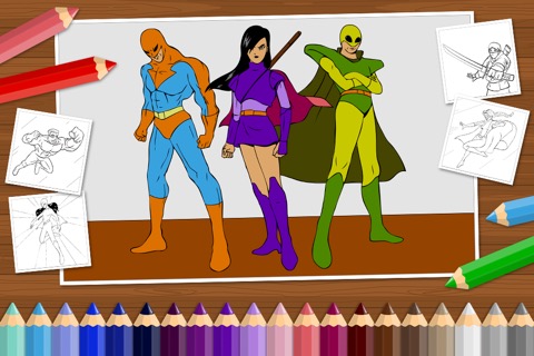 Superheroes - Coloring Book for Little Boys and Kids - Free Gameのおすすめ画像3