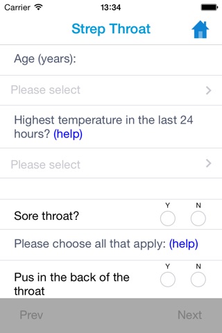 MedZam Strep Throat checker for symptoms of Streptococcus bacterial infection plus health & wellness education to help guide users to prevent infection, seek treatment for illness & achieve relief from sickness & free diary journal. screenshot 2