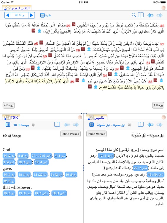 Injeel HD - Offline Arabic Bible studying tool screenshot-4