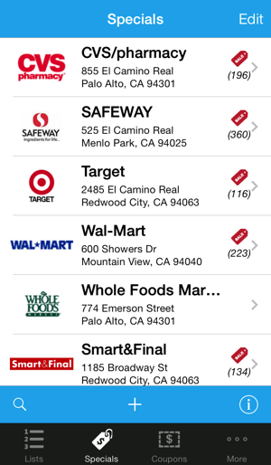 grocery list with prices app