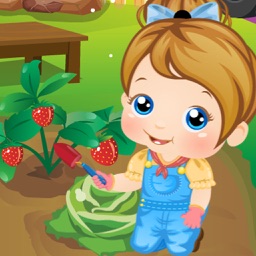 Baby In Garden - Plant & Fruit & Vegetables