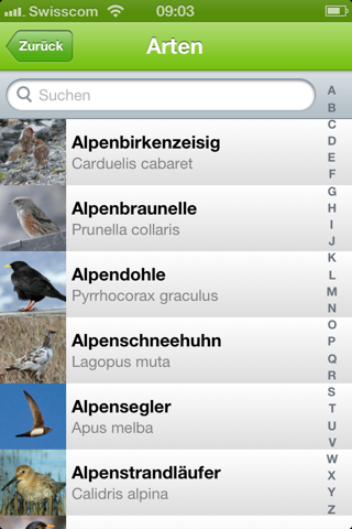 Vogelarten screenshot 2