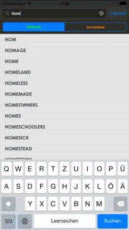 Javanese Dictionary screenshot 1