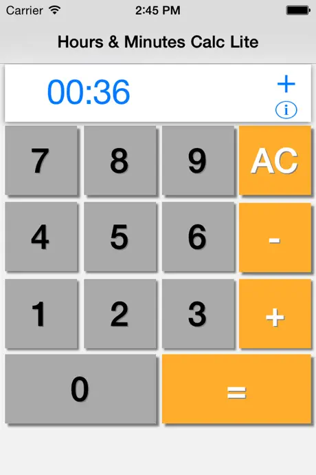 Ore Minuti Calculator Lite