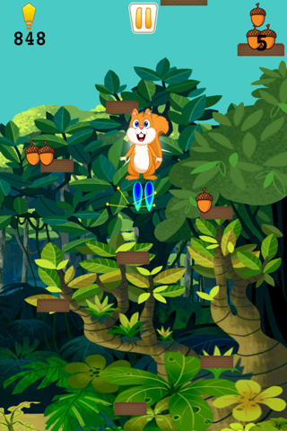 Squirrel Happy Jump Nut - Fun Acorn Collecting Adventure screenshot 4