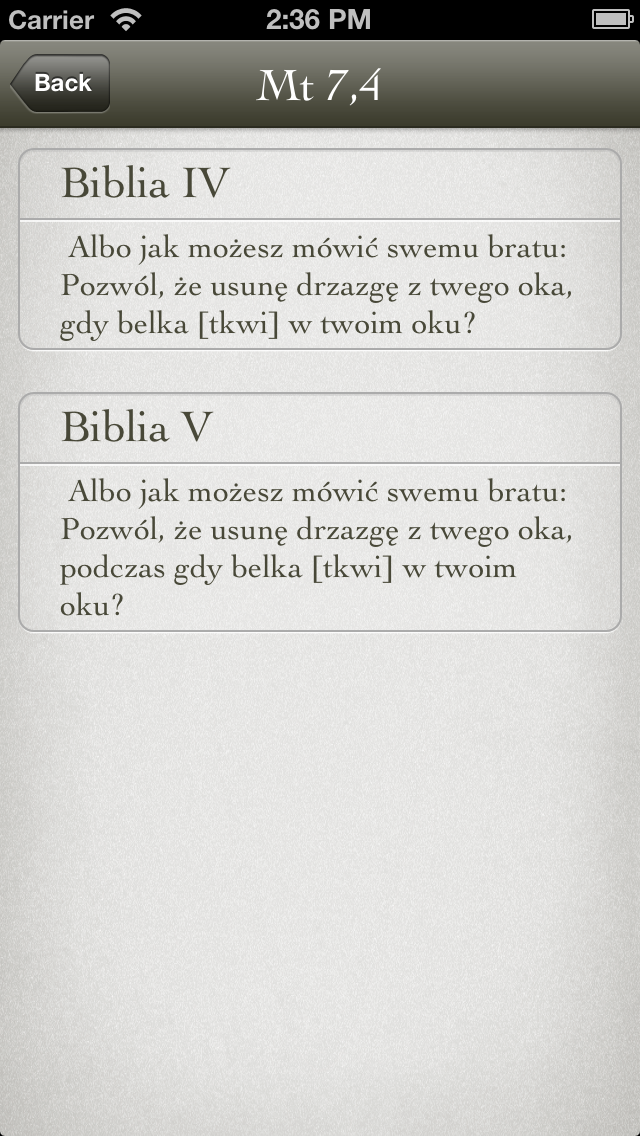 Biblia Tysiąclecia - Pismo Święte Starego i Nowego Testamentu Screenshot