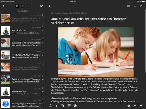 lire for iPad (Full-text RSS) screenshot 3