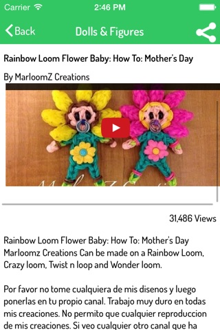 Rainbow Loom - Ultimate Video Guide for Bracelets, Charms, Animals, and many more screenshot 4