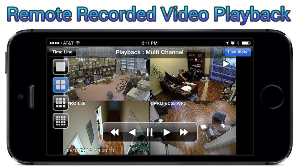 #3. iDVR-PRO Viewer: Live CCTV Camera View and Playback (iOS) By: CCTV Camera Pros