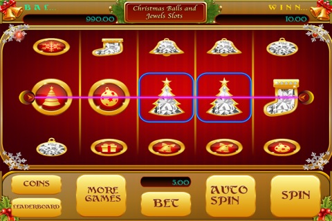 Christmas Balls and Jewels Slots - Vegas Style Slot Machine For Your Entertainment! screenshot 2
