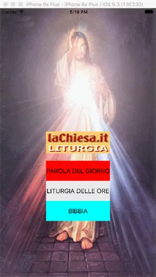 Captura de pantalla de LaChiesa.it en iPhone 1