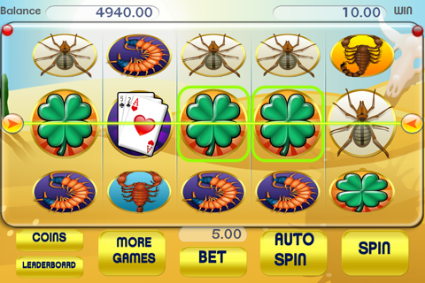 Ancients of the Desert Slot Machine - Pharaoh's Big Lucky Fortune screenshot 2