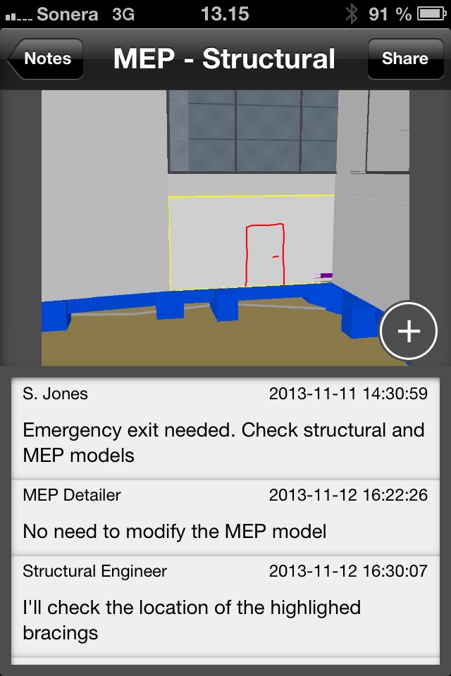 Tekla BIMsight Note screenshot 3