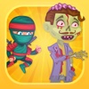 Awesome ninjas against zombies - shooting game