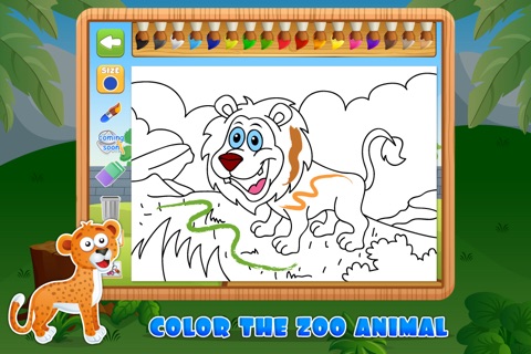 4 in 1 Fun Zoo Games Pro - Download One of the Best Learning & Educational Activities App for Kids & Toddlers - Includes Painting and Coloring Book, Matching the Picture Game, Connect The Dots & Animal Jigsaw Puzzles - Easy for Children to Play screenshot 3