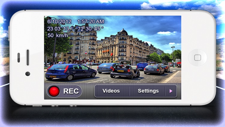 Car Camera DVR - Car Video Recorder. Dashboard GPS Black Box
