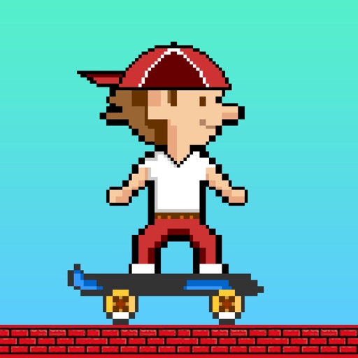 Jumpy Jake - Free Eight Bit Cool Skate Jumping and Flying Game