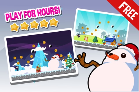 Ninja Jump Christmas 2013 Edition - Fun Clumsy Santa Claus Arcade Game For Boys And Girls FREE screenshot 2