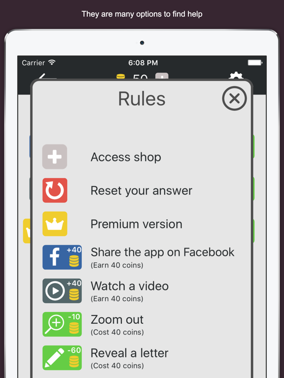 Zoom Quiz - Guess what is the picture, new fun puzzle! iPad screenshot