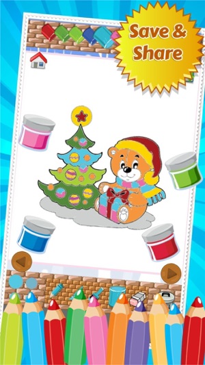 聖誕彩圖圖紙兒童遊戲(圖4)-速報App