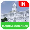 Madras (Chennai), India Map - PLACE STARS