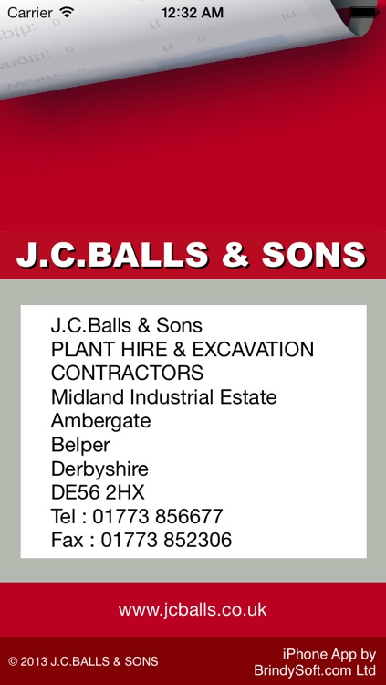 J.C.Balls & Sons Concrete Calculator