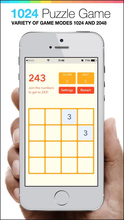 1024 Puzzle Game - mobile logic Game - join the numbers screenshot-3