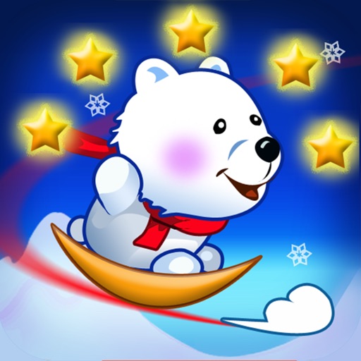 Snowman Bear Race FULL - Slide the bear to the end