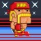 Crazy Wrestlers are mad and about to take a punch