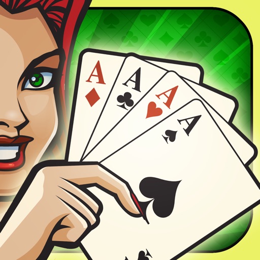 Free Video Poker Double or Nothing Game for iPhone and iPad Apps icon