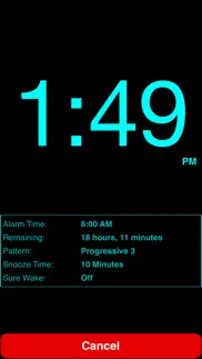 How to cancel & delete progressive alarm clock 3