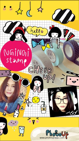 NgiNgi Stamp by PhotoUp- Doodle and cute stamps for decoration photosのおすすめ画像4
