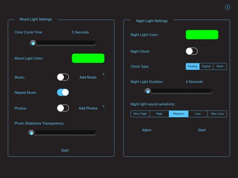 Night Light LITE - Mood Light with Music, NightLight with sound sensor, Time Display & Alarm Clockのおすすめ画像2