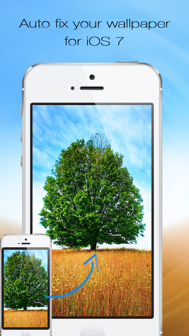 Screenshot #1 pour Wallpaper Fix & Fit Free- Scale, zoom, and position your background photos for iOS 7 home screen
