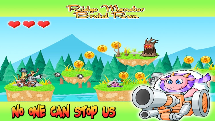 Sheep Monster Ridge Brutal Attack Run - Hay Pile Pet Jumping Runner Game